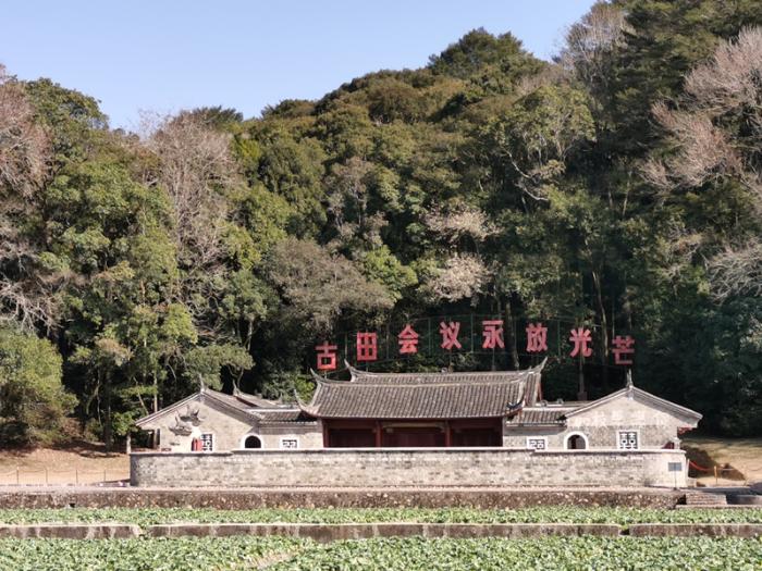 位于福建省上杭县古田镇的古田会议会址（1月14日摄，手机照片）。新华社记者 秦宏 摄